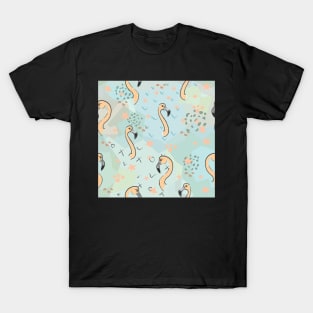 Flamingo Pattern T-Shirt